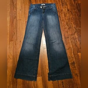 L.e.i wide leg medium wash jeans Junior size 11 Y2k Streetwear Classic